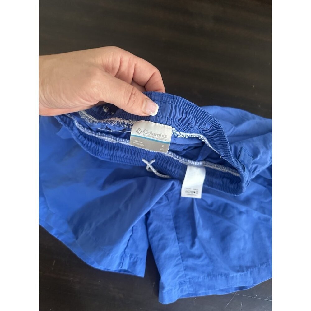 Men’s Blue Columbia Swim Trunks Size Small 6” Inseam Liner Cut - Picture 2 of 3